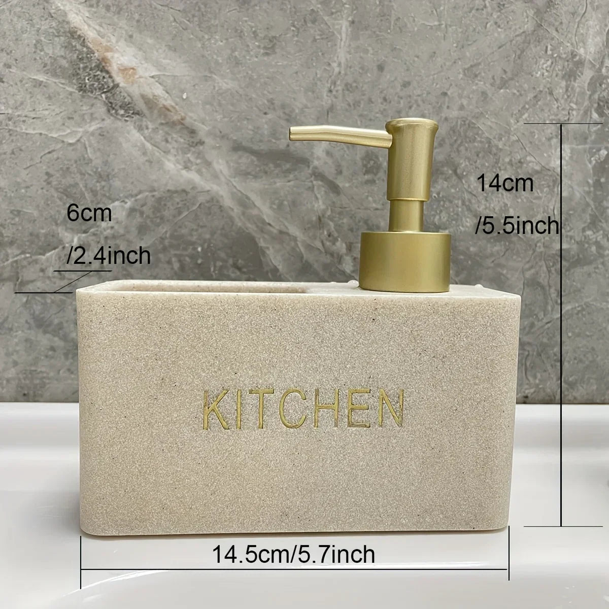Soap Dispenser - Ceramic Black Natural