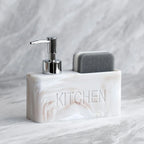 Soap Dispenser - Freestanding White Ceramic