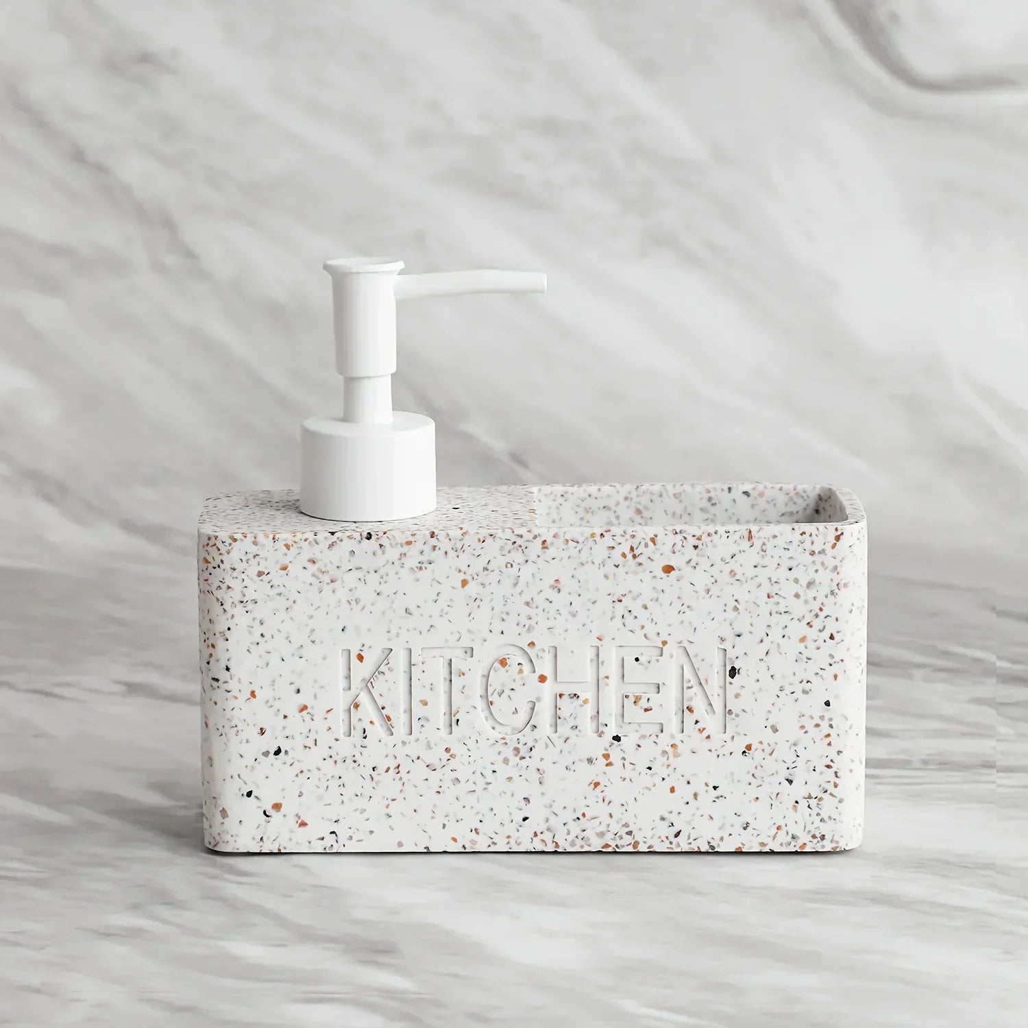 Soap Dispenser - Freestanding White Ceramic
