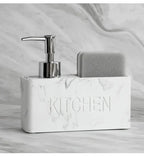 Soap Dispenser - Freestanding White Ceramic
