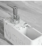Soap Dispenser - Freestanding White Ceramic