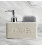 Soap Dispenser - Freestanding White Ceramic