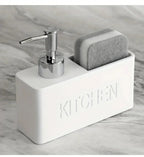 Soap Dispenser - Freestanding White Ceramic