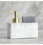 Soap Dispenser - Freestanding White Ceramic