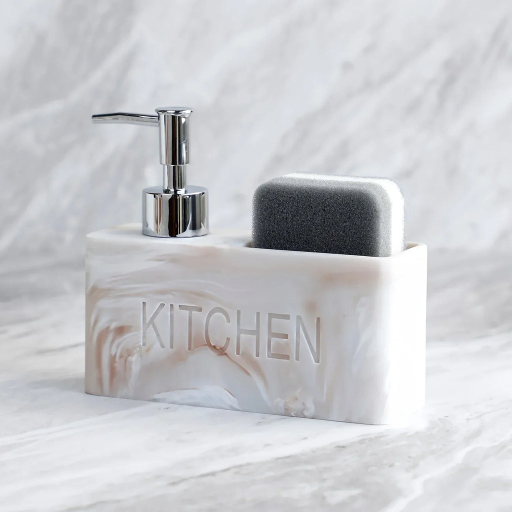 Soap Dispenser - Freestanding White Ceramic