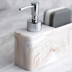 Soap Dispenser - Freestanding White Ceramic