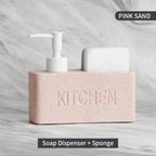 Soap Dispenser - Freestanding White Ceramic