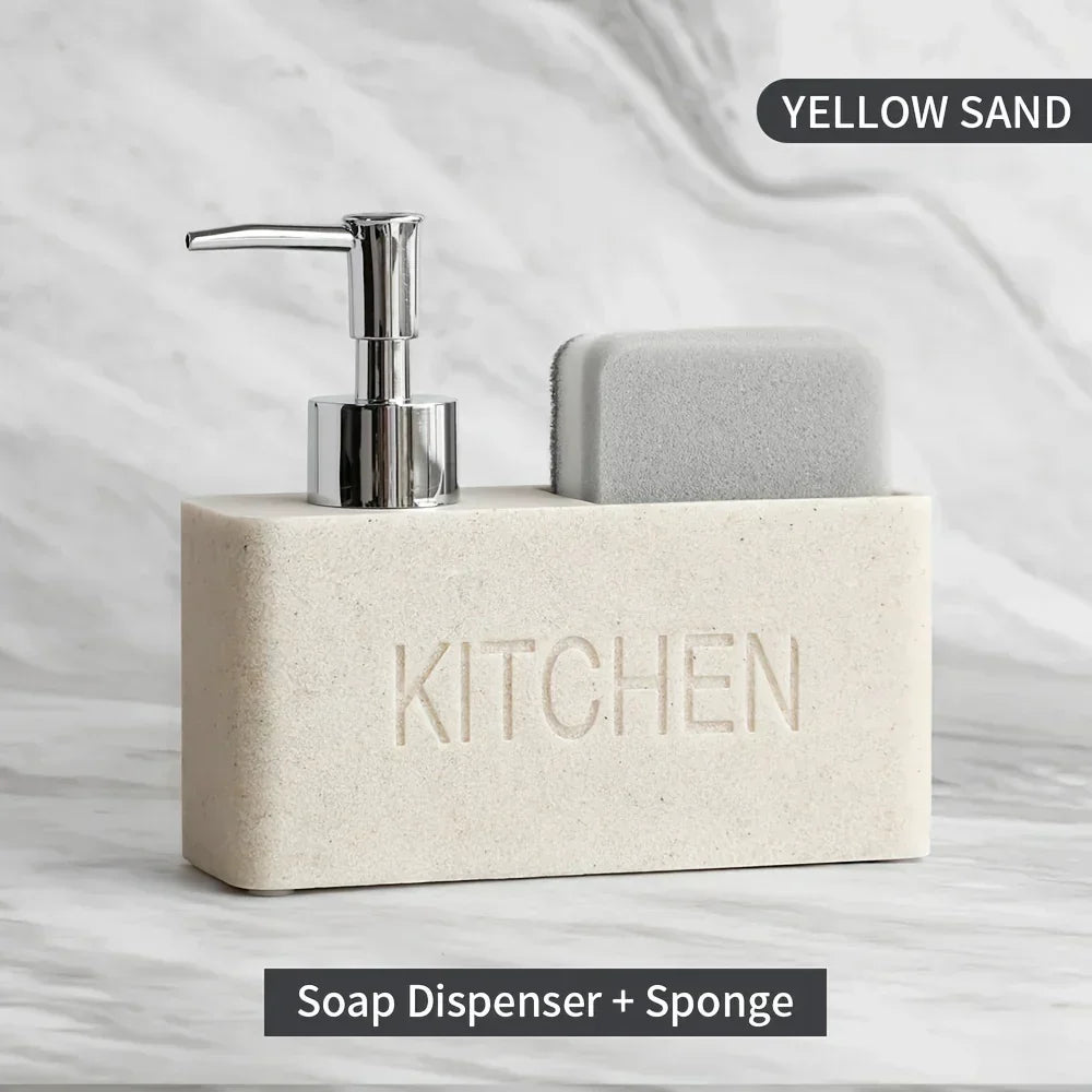 Soap Dispenser - Freestanding White Ceramic