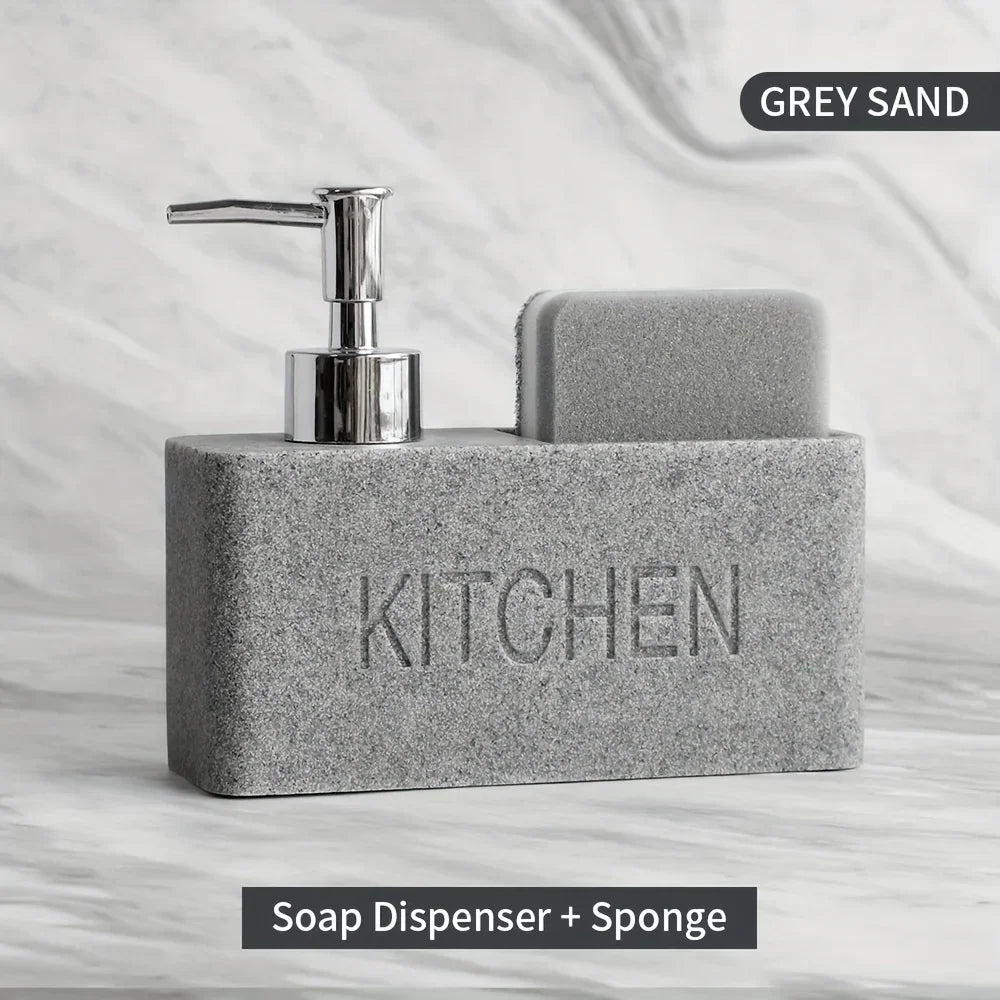 Soap Dispenser - Freestanding White Ceramic