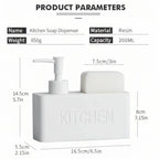 Soap Dispenser - Freestanding White Ceramic