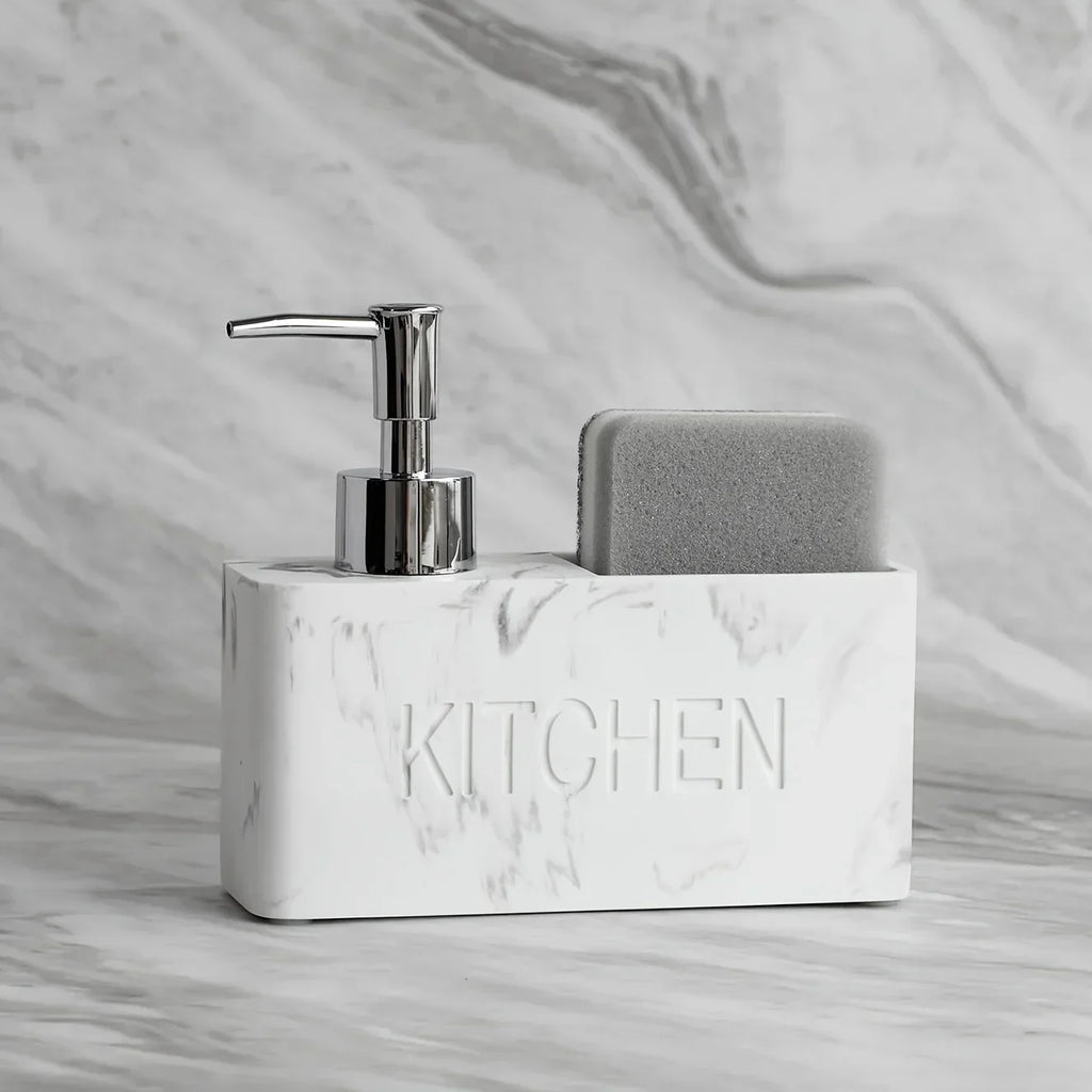 Soap Dispenser - Freestanding White Ceramic