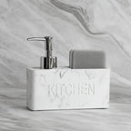 Soap Dispenser - Freestanding White Ceramic