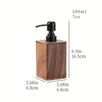 [Solid Wood Soap Dispenser] Solid Wood Pressurized Hand Soap Bottle Lotion Dispenser | Christmas/Halloween Gift Decoration House Of Avana [[SKU:HOA-BAT-003]]