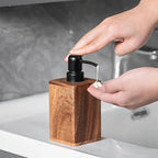 [Solid Wood Soap Dispenser] Solid Wood Pressurized Hand Soap Bottle Lotion Dispenser | Christmas/Halloween Gift Decoration House Of Avana [[SKU:HOA-BAT-003]]