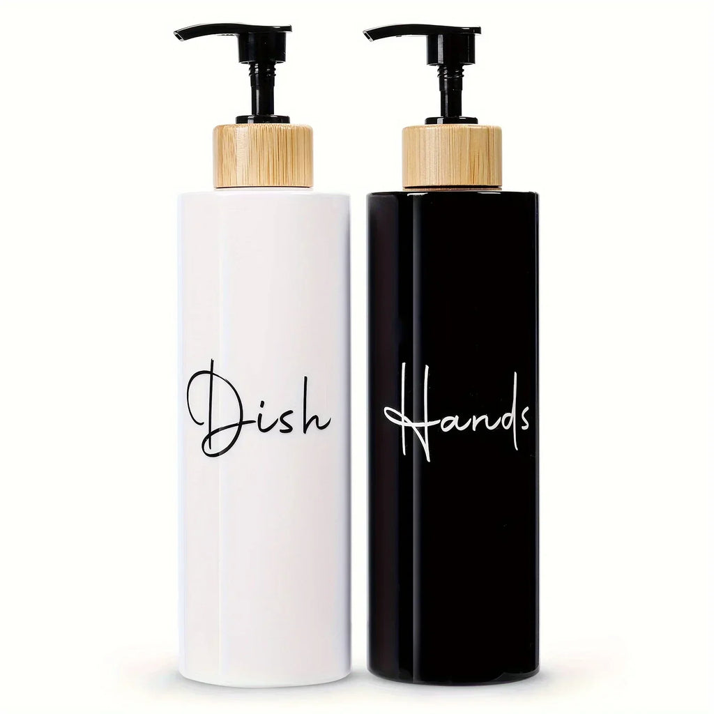 Soap Dispenser - Refillable Black Plastic