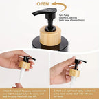 Soap Dispenser - Refillable Black Plastic