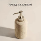 Elegant Marble-textured Resin Soap Dispenser with Pump – Refillable Bathroom Organizer for Hand Wash,... - House Of Avana [[SKU:HOA-BAT-404]]