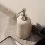 Elegant Marble-textured Resin Soap Dispenser with Pump – Refillable Bathroom Organizer for Hand Wash,... - House Of Avana [[SKU:HOA-BAT-404]]