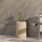 Elegant Marble-textured Resin Soap Dispenser with Pump – Refillable Bathroom Organizer for Hand Wash,... - House Of Avana [[SKU:HOA-BAT-404]]