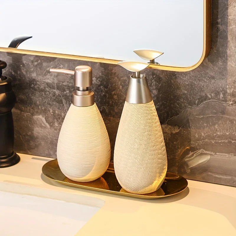Vintage Bohemian Style Hand Soap Dispenser with Stainless Steel Pump, Suitable for Bathroom and Kitchen House Of Avana