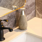 Vintage Bohemian Style Hand Soap Dispenser with Stainless Steel Pump, Suitable for Bathroom and Kitchen House Of Avana