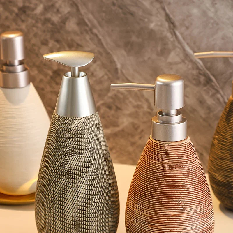 Vintage Bohemian Style Hand Soap Dispenser with Stainless Steel Pump, Suitable for Bathroom and Kitchen House Of Avana