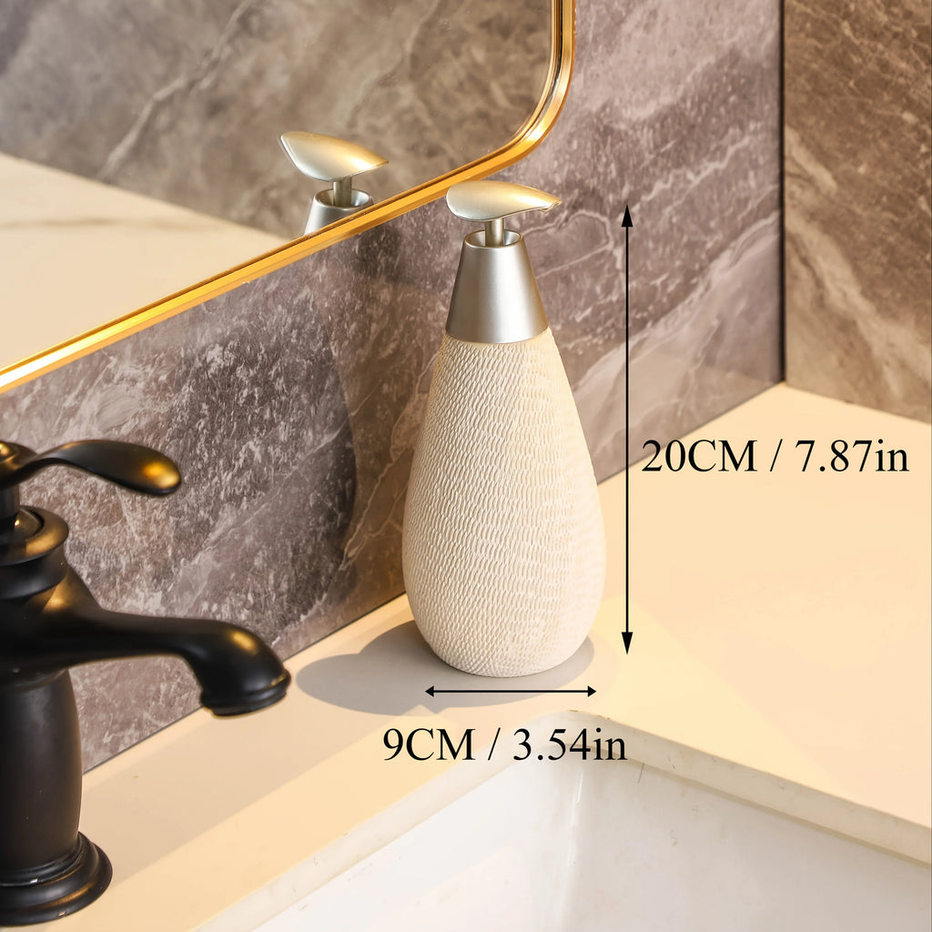 Vintage Bohemian Style Hand Soap Dispenser with Stainless Steel Pump, Suitable for Bathroom and Kitchen House Of Avana