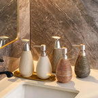 Vintage Bohemian Style Hand Soap Dispenser with Stainless Steel Pump, Suitable for Bathroom and Kitchen House Of Avana