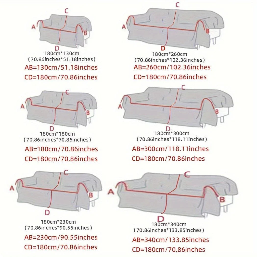 Boho Chic Double-sided Chenille Sofa Cover with Tassels - All-season - House Of Avana