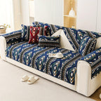 Boho Couch Cover - Chic Snow Chenille Sofa Slipcover - House Of Avana