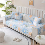 Boho Style Ice Silk Latex Sofa Cover Slipcover | Dog Hair Couch Cover - House Of Avana