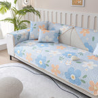 Boho Style Ice Silk Latex Sofa Cover Slipcover | Dog Hair Couch Cover - House Of Avana