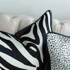 Luxury Throw Sofa Cushion Decorative Nordic Elegant Pillow for Chair Bed 30*45*50 Black Golden Zebra... - House Of Avana