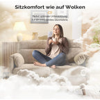 2 Seater Sofa Small Modern Couch with Soft Cushion Tapered Legs and Side Pocket Storage Compact Loveseat... - House Of Avana