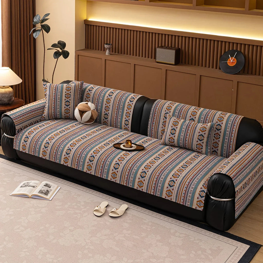 Sofa Cushion - Non-slip Chenille Geometric Multi-size