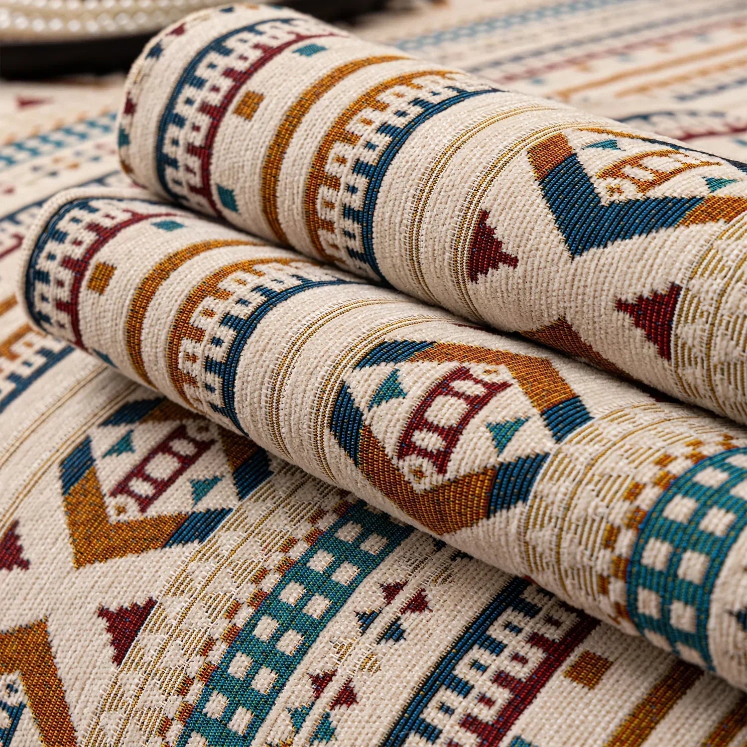 Sofa Cushion - Non-slip Chenille Geometric Multi-size