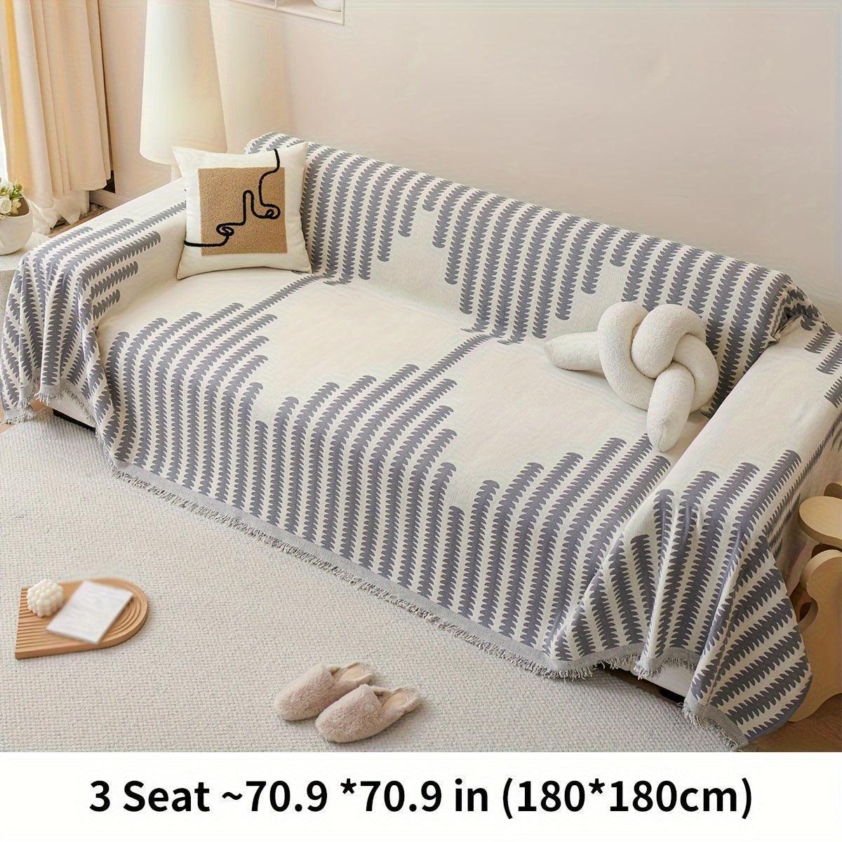 Chenille Fabric Sofa Cover - Soft, Non-slip, Universal Protector - House Of Avana