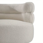 Fabric Upholstered Modern Sofa with Contemporary Design, close-up view - House Of Avana