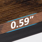 Console Sofa Table, 70.9 Inch Extra Long Table Behind Couch with Storage Shelves, 3-tier Industrial... - House Of Avana