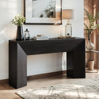 63-inch Wooden Sofa Table, Console Table, Entryway Table, Hallway Display Stand, Classic Style,... - House Of Avana