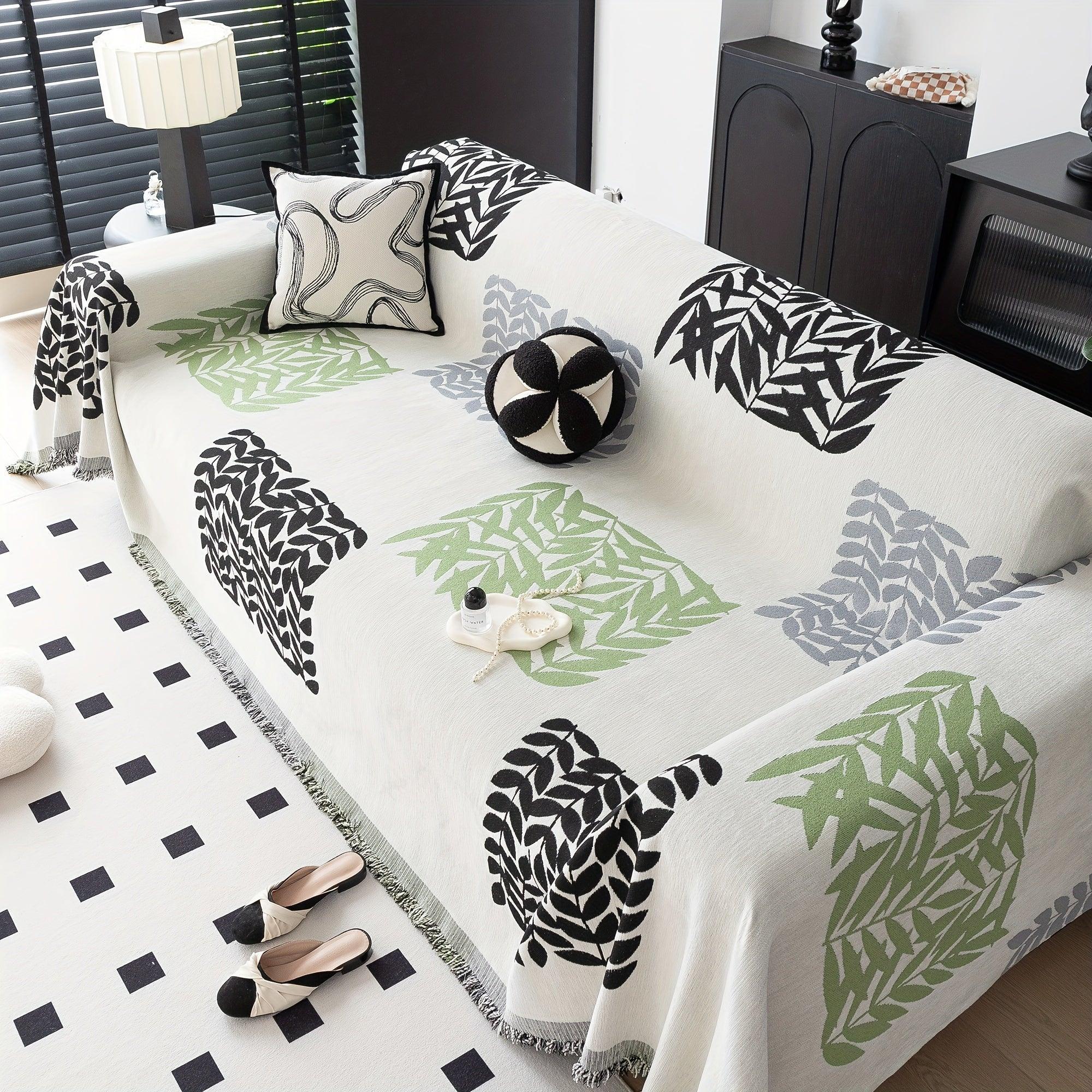 Boho Style Sofa Throw Covers with Tassel Embellishment | All-season - House Of Avana