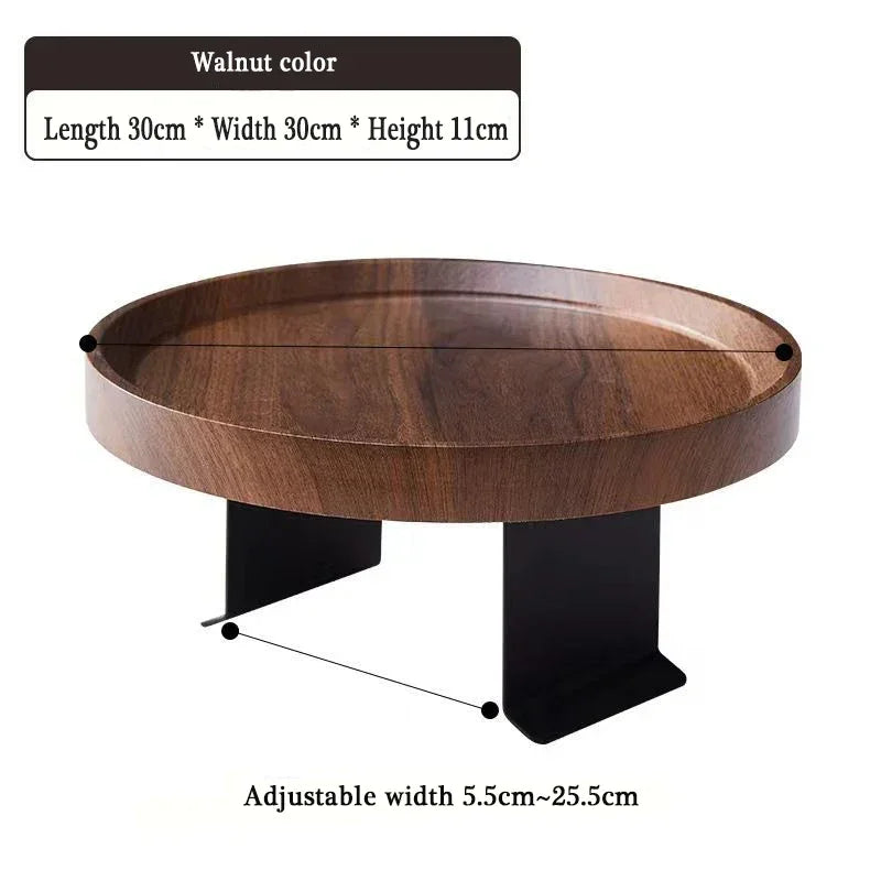 Sofa Tray Coffee Table Mdf Mini Side Table Waterproof Stain Resistant Corner Table Sofa Armrest Tray Installation-FreeAdjustable - House Of Avana