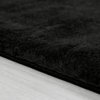 Soft Area Rug with Anti-Slip Backing Washable - Black RugYourHome