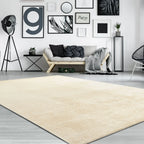 Soft Area Rug with Anti-Slip Backing Washable - Cream RugYourHome