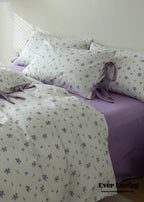 Soft Cottage Blue Ribbon Bedding Set / Blue Ever Lasting