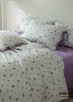 Soft Cottage Blue Ribbon Bedding Set / Blue Ever Lasting