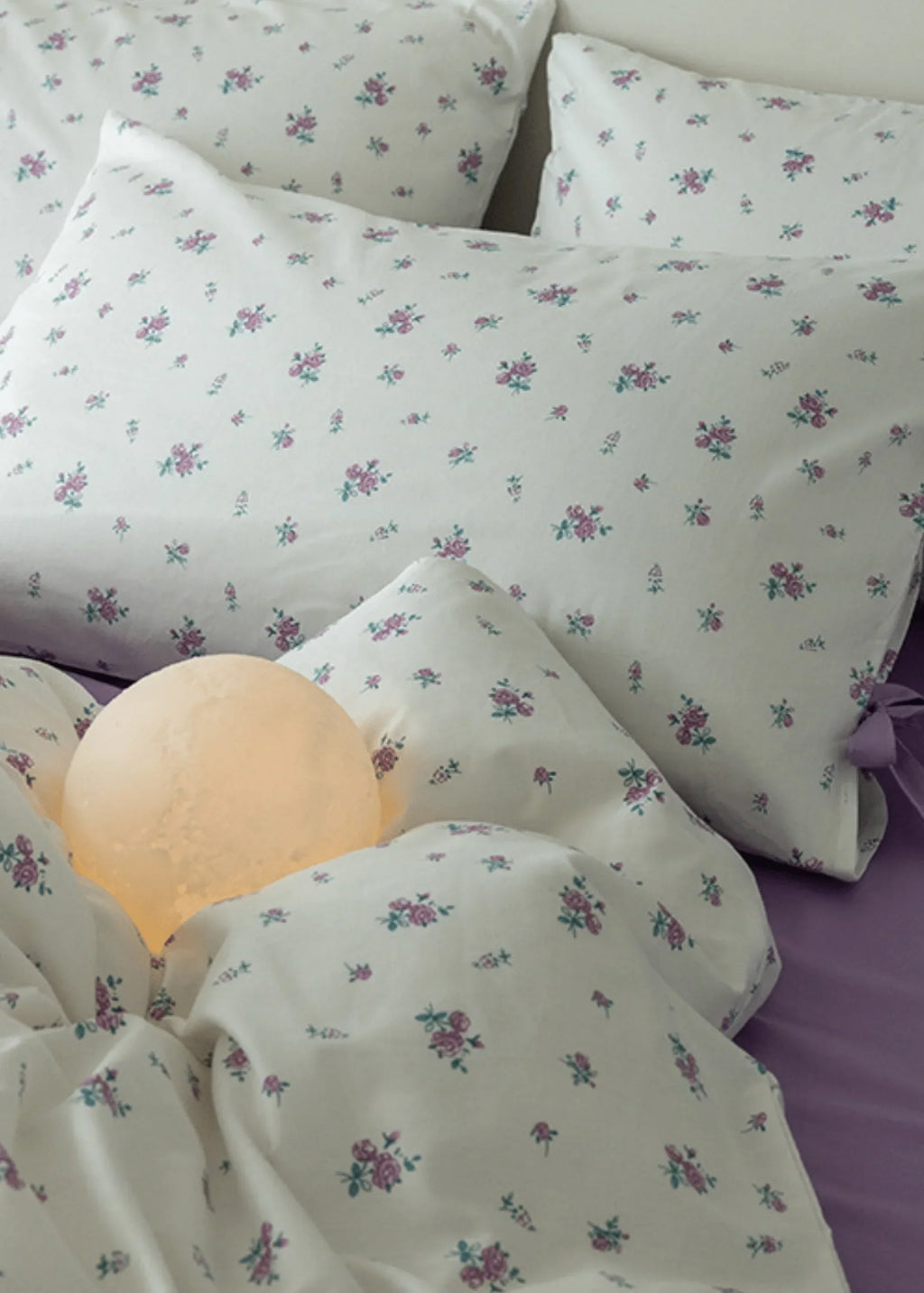 Soft Cottage Blue Ribbon Bedding Set / Blue Ever Lasting