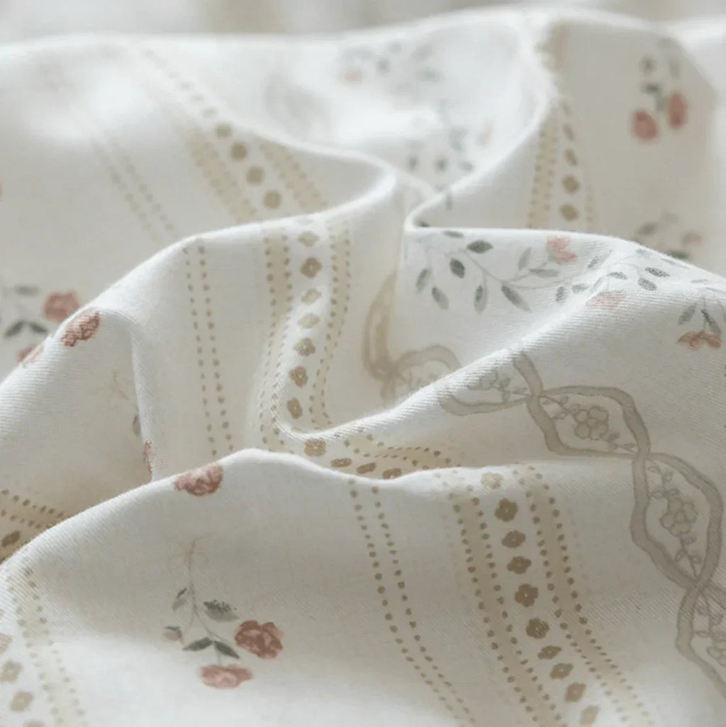 Soft Cottage Blue Ribbon Bedding Set / Blue Ever Lasting
