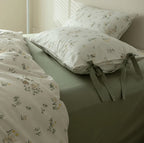 Soft Cottage Blue Ribbon Bedding Set / Blue Ever Lasting