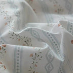 Soft Cottage Blue Ribbon Bedding Set / Blue Ever Lasting